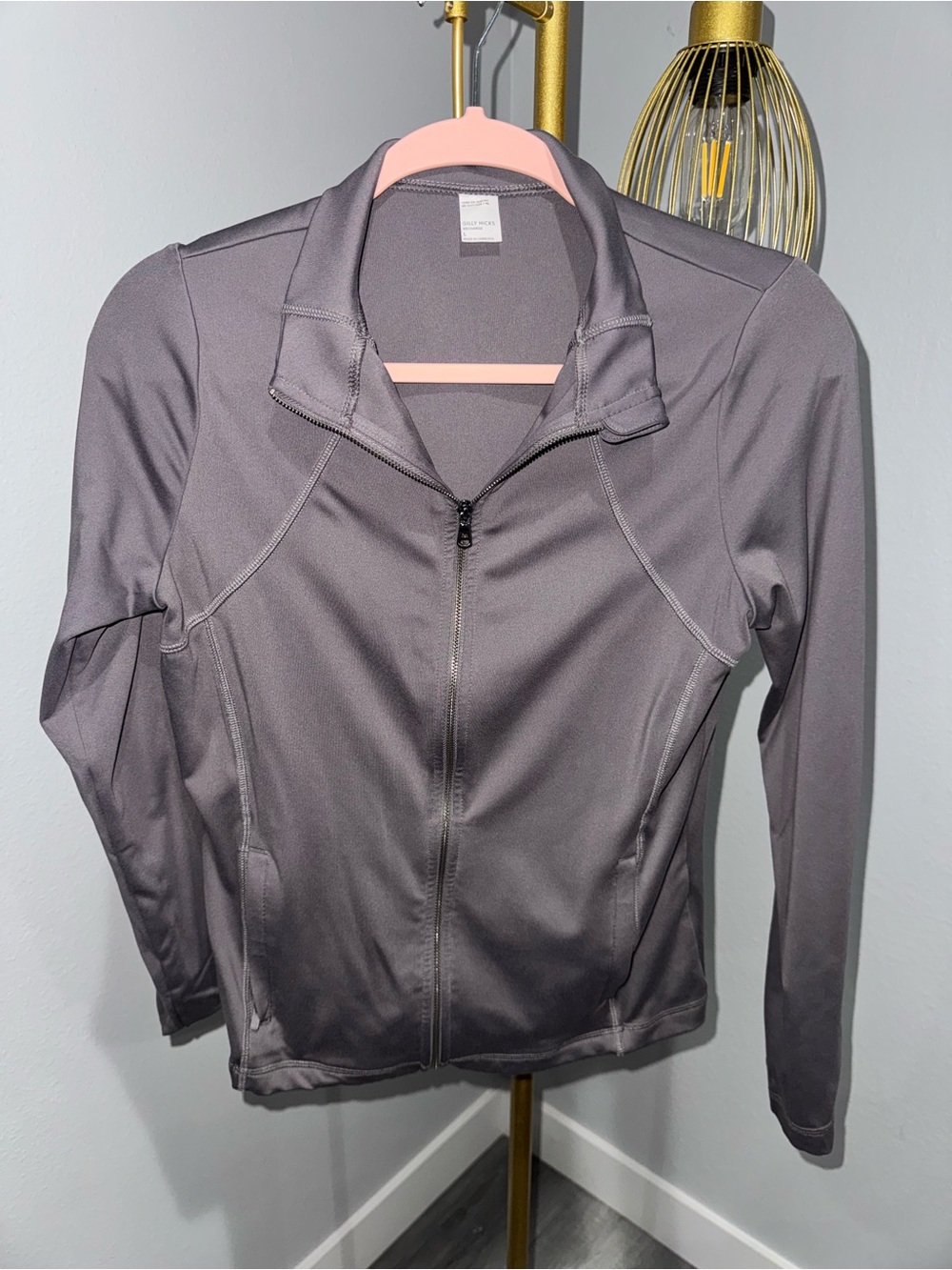 Gilly Hicks Gray Full-Zip Performance Jacket